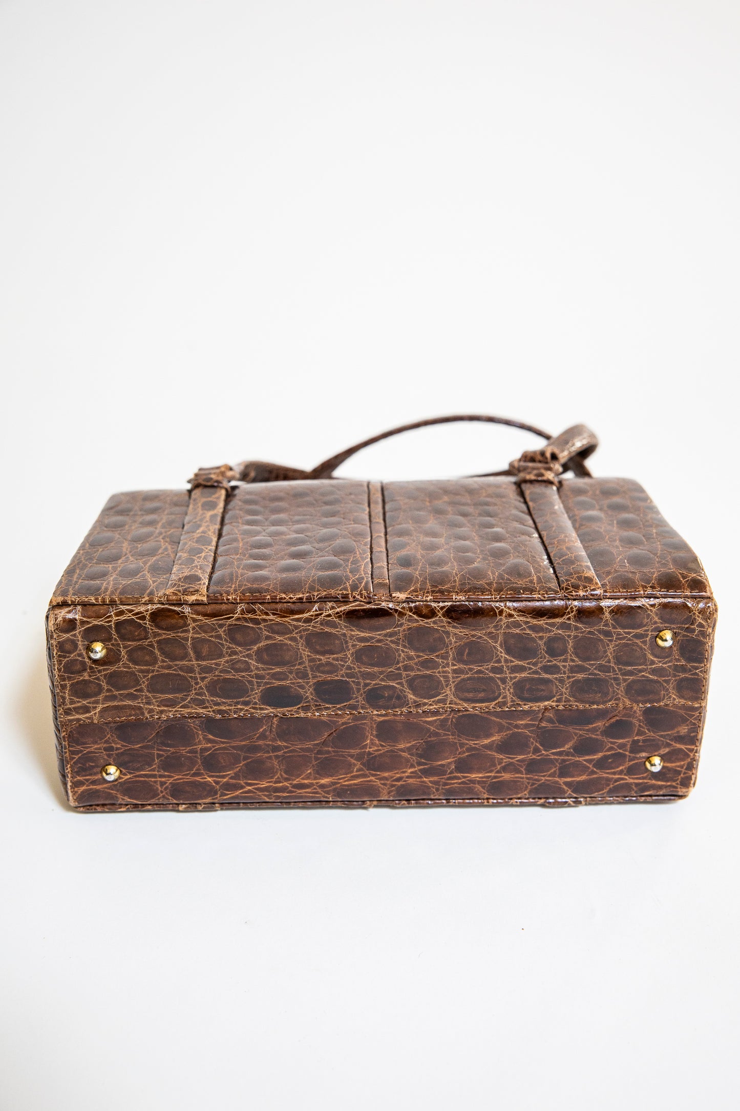 Vintage Brown Alligator Purse