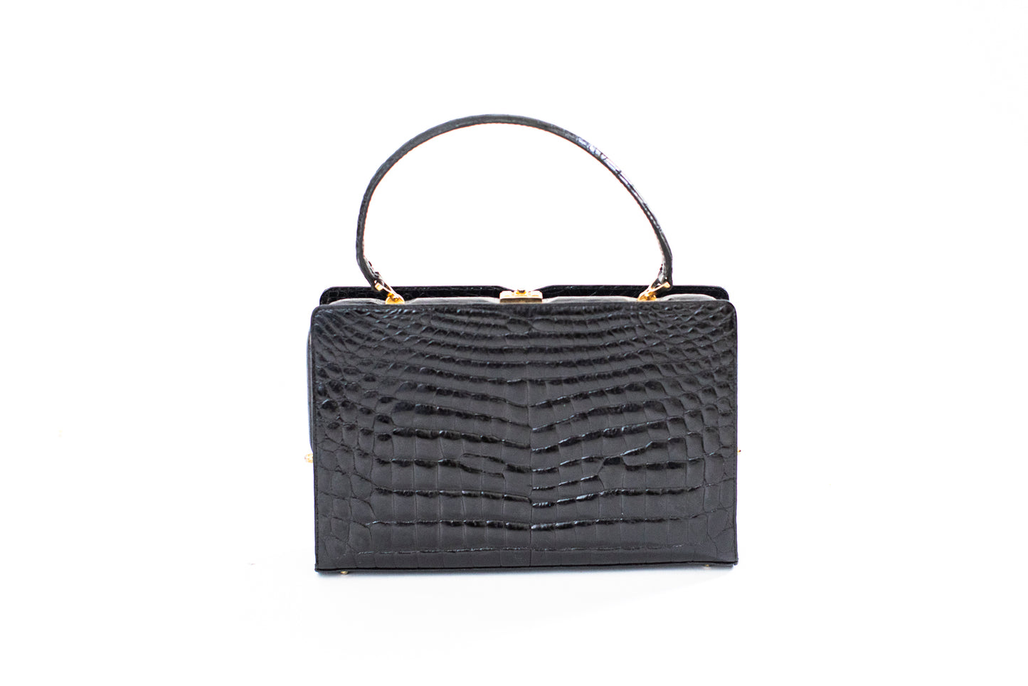 Vintage Black Crocodile Bag