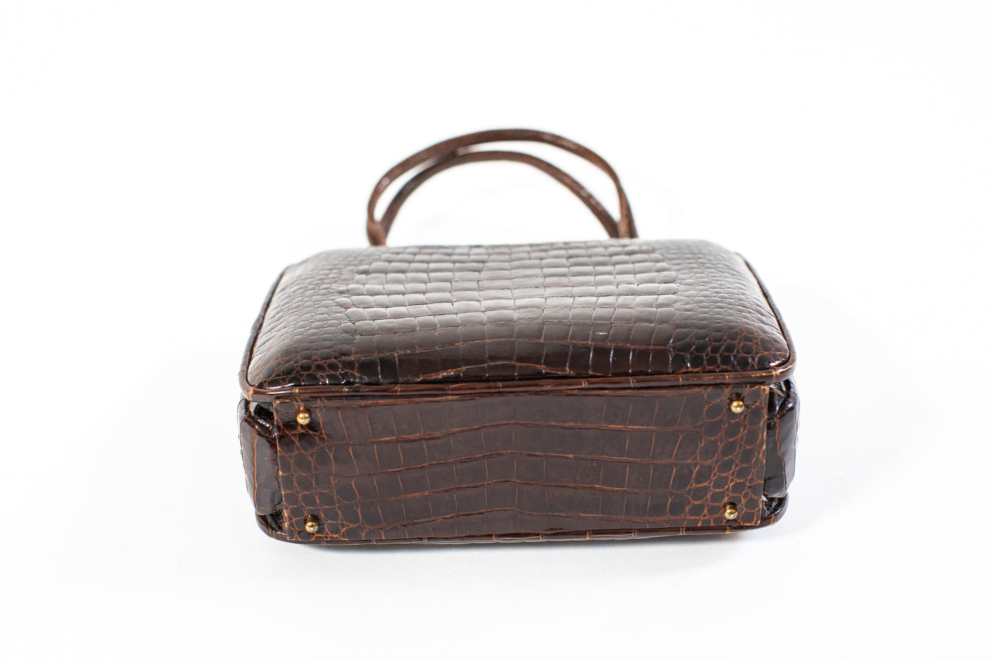Vintage Brown Crocodile Bag