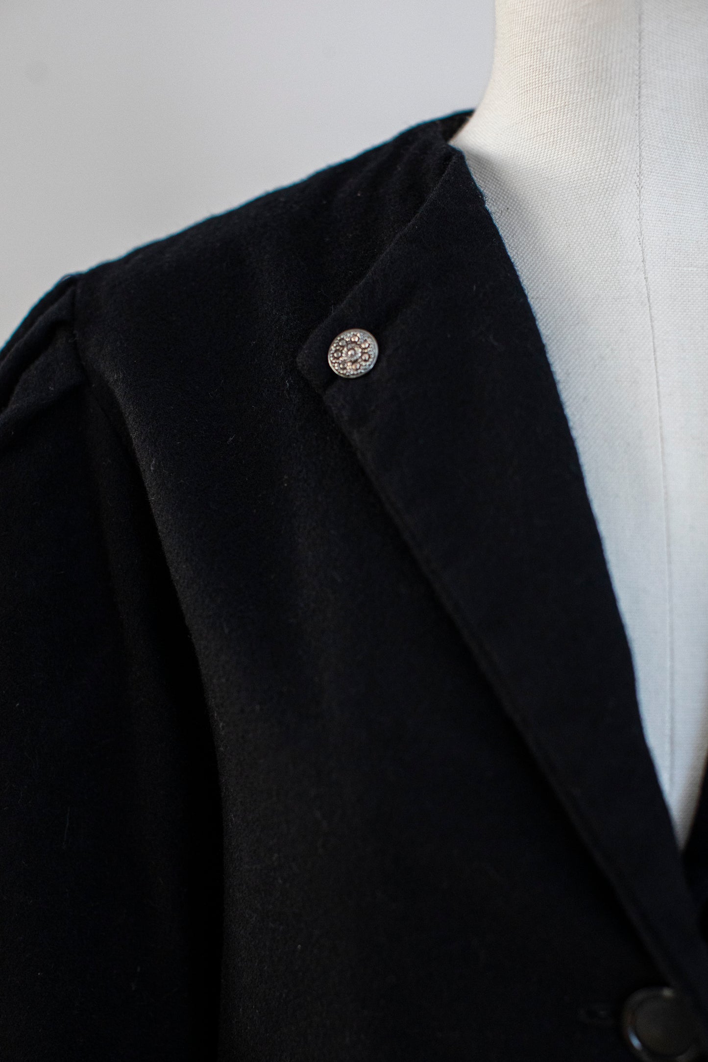 Vintage Austrian Black Wool Blazer Size S