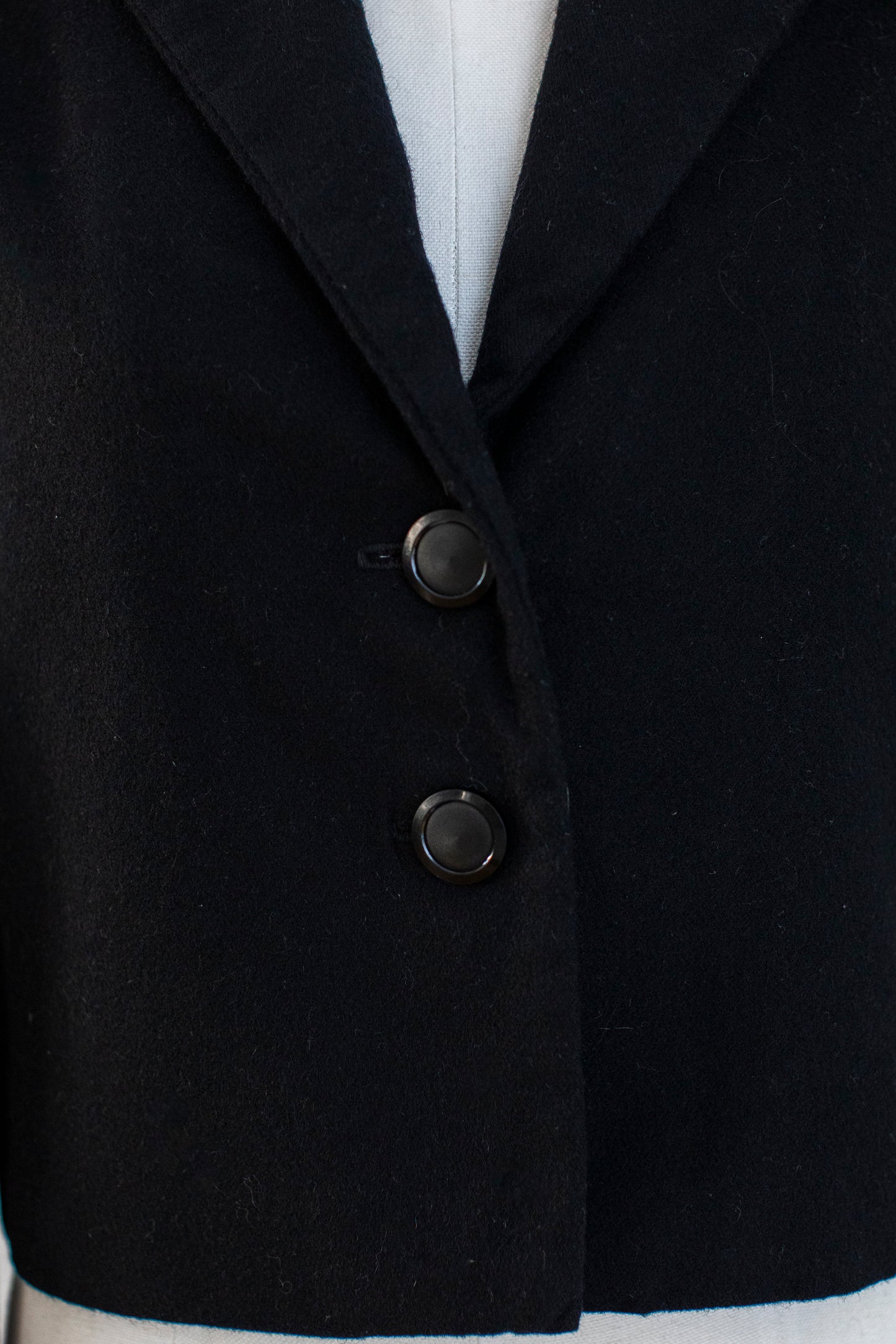 Vintage Austrian Black Wool Blazer Size S