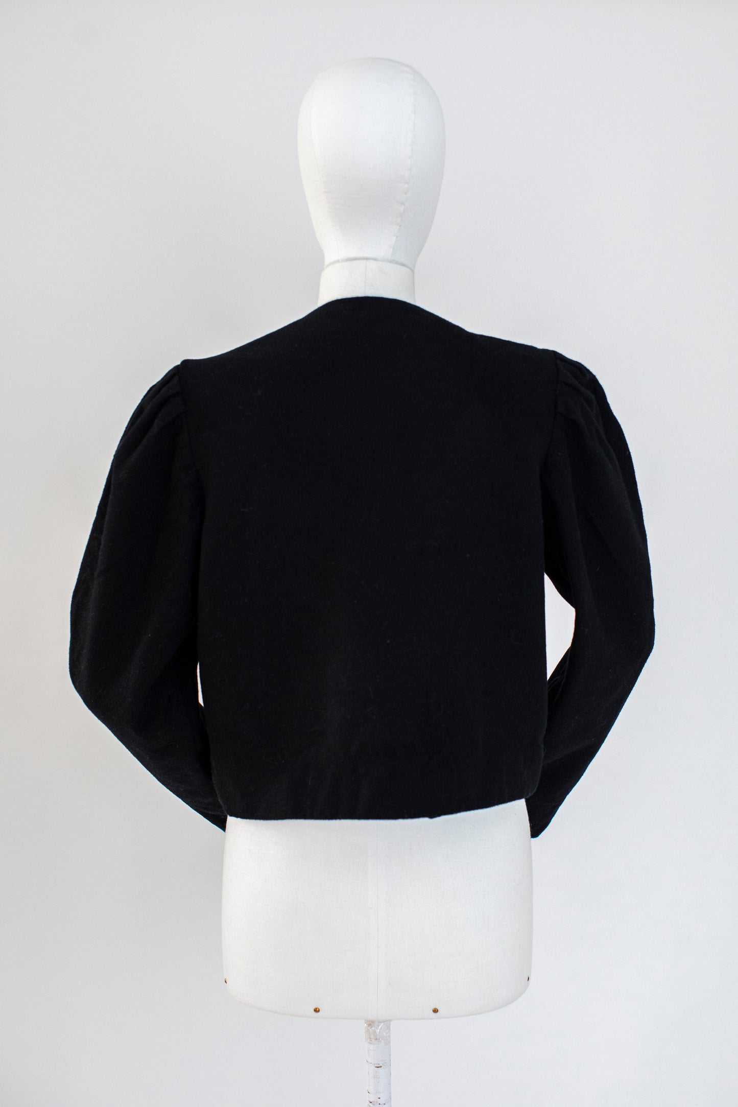 Vintage Austrian Black Wool Blazer Size S