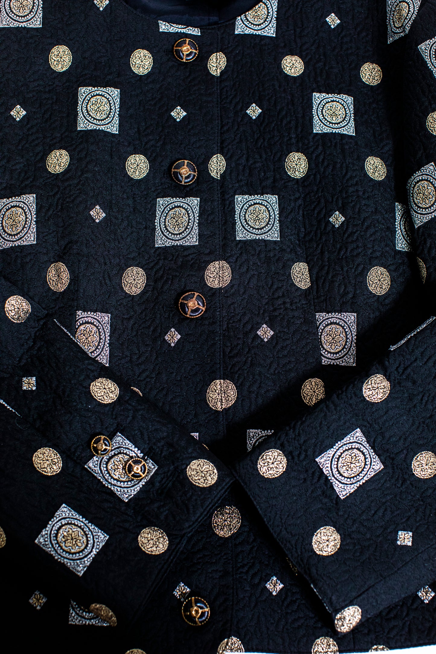 1970s Vintage Brocade Disco Blazer Size M-XL