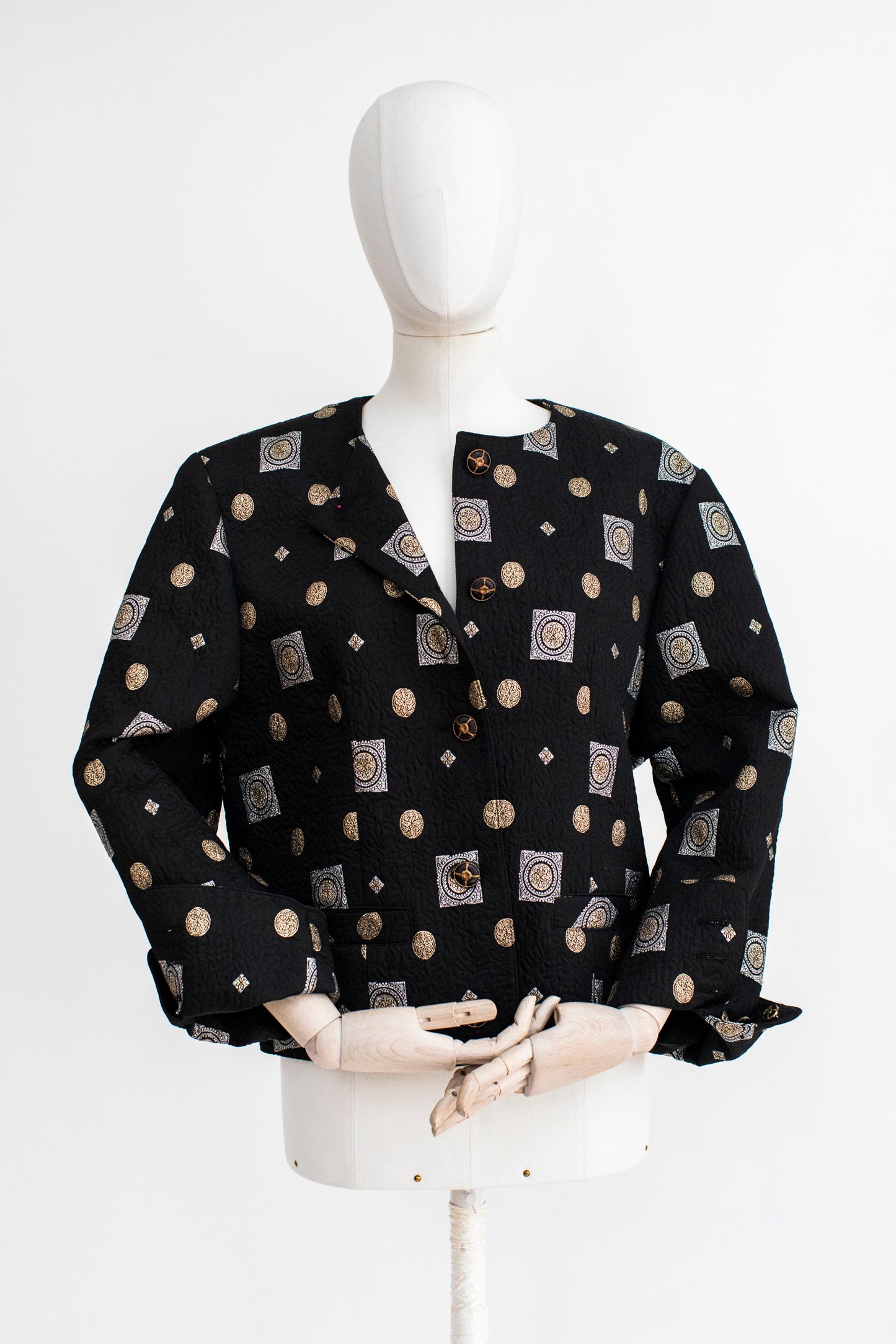 1970s Vintage Brocade Disco Blazer Size M-XL