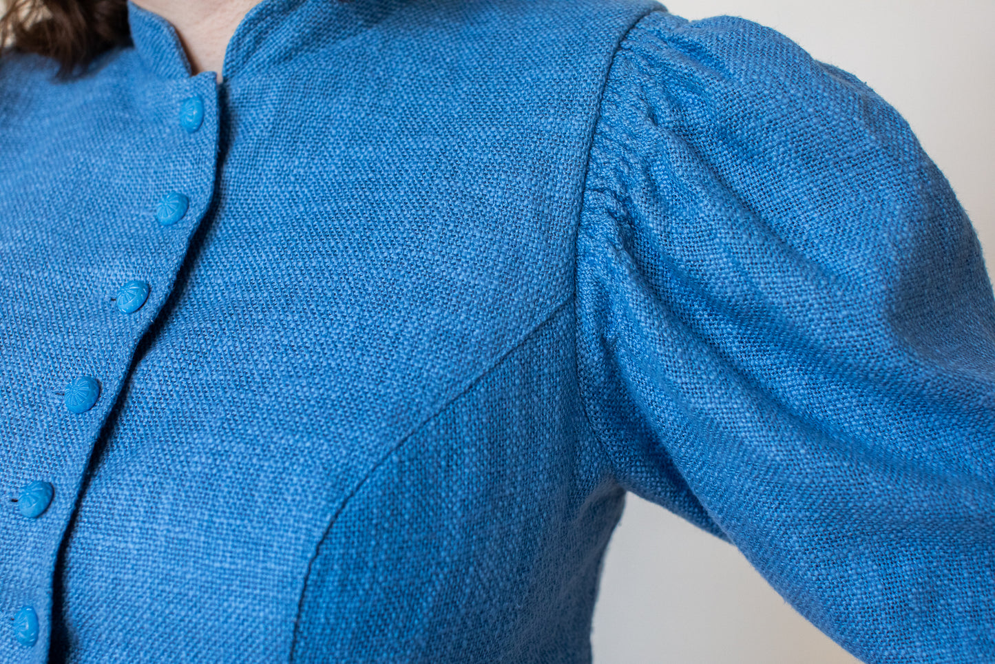 1970s Vintage Blue Austrian Blazer Tracht Size S-M