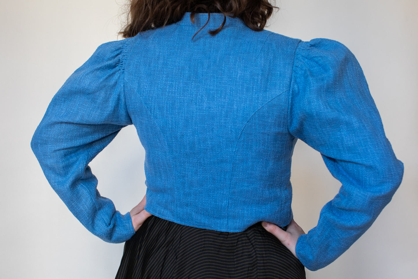 1970s Vintage Blue Austrian Blazer Tracht Size S-M