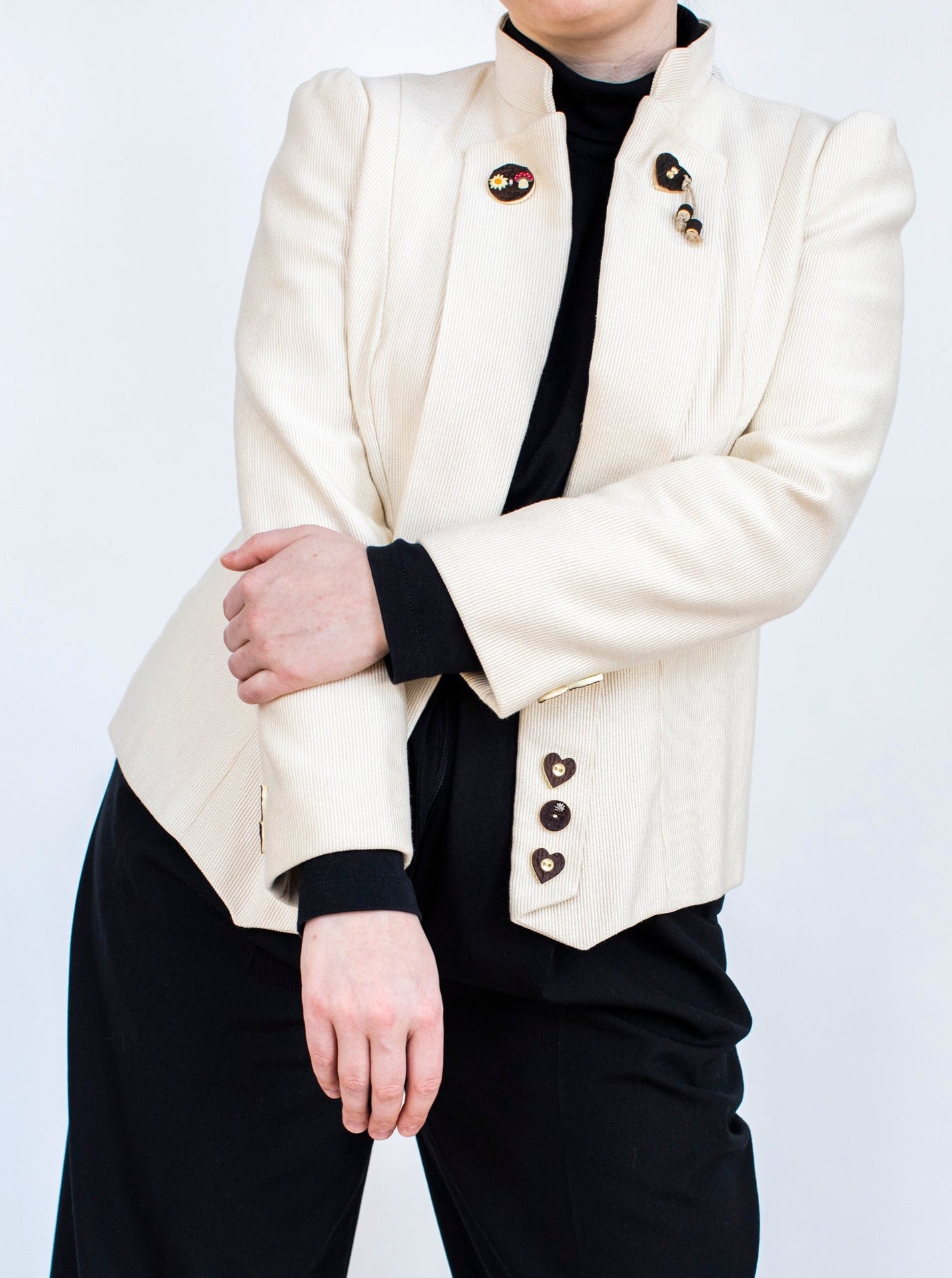 Vintage White Austrian Jacket Size M-L