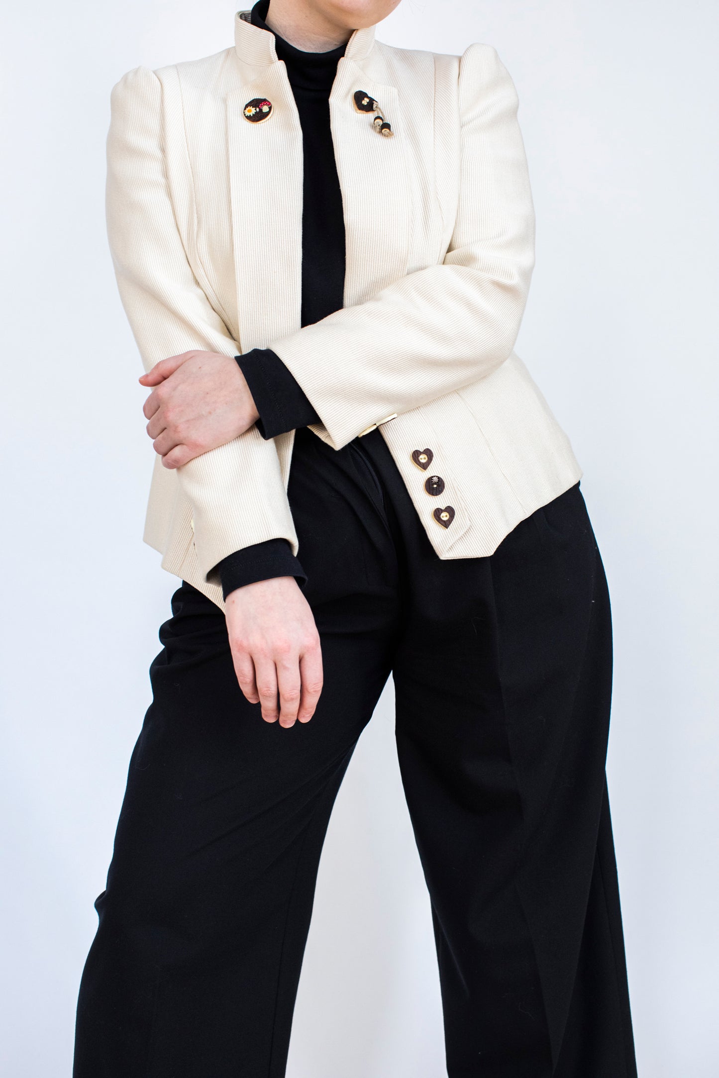 Vintage White Austrian Jacket Size M-L