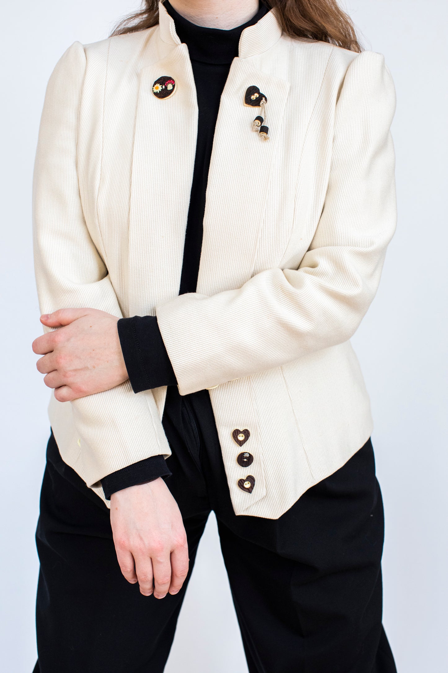 Vintage White Austrian Jacket Size M-L
