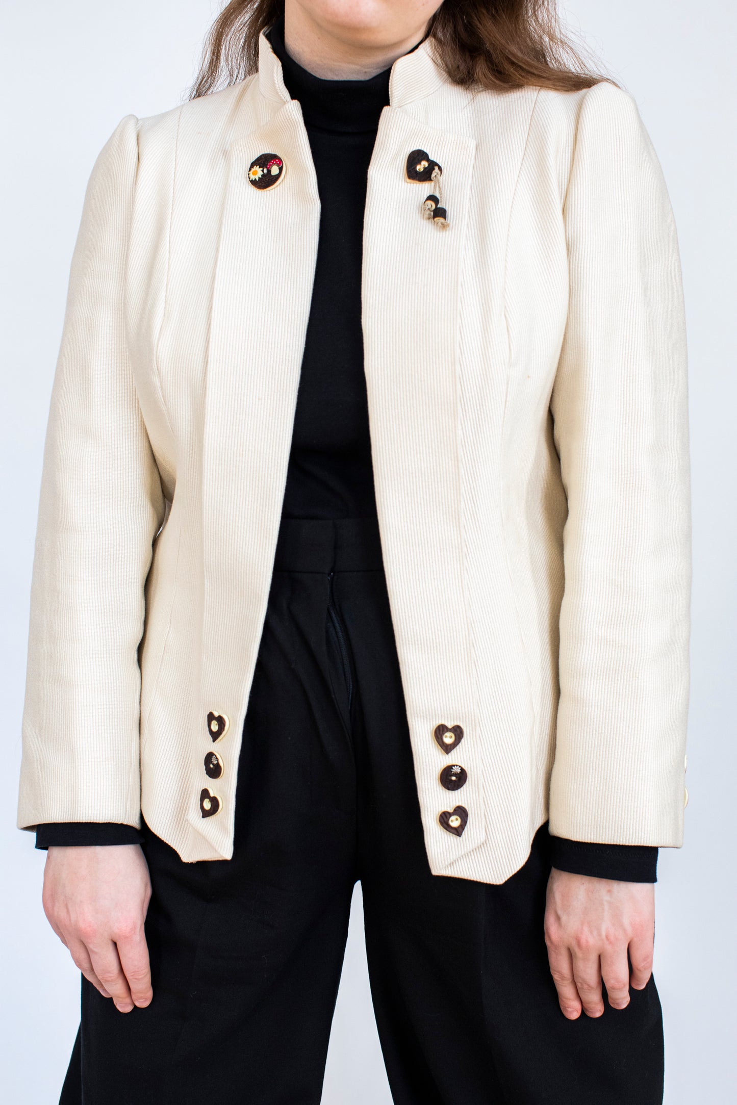 Vintage White Austrian Jacket Size M-L