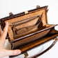 Vintage Caramel Brown Crocodile Bag