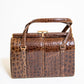 Vintage Brown Alligator Purse