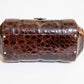 Vintage Brown Alligator Purse with a Buckle