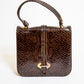 Vintage Brown Snake Leather Purse