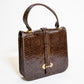Vintage Brown Snake Leather Purse