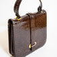 Vintage Brown Snake Leather Purse