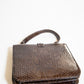 Vintage Brown Snake Leather Purse