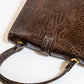 Vintage Brown Snake Leather Purse