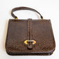 Vintage Brown Snake Leather Purse