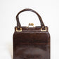 Vintage 1960's Brown Snake Purse
