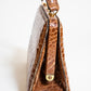 Vintage Caramel Brown Crocodile Bag