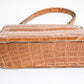 Vintage Caramel Brown Crocodile Bag