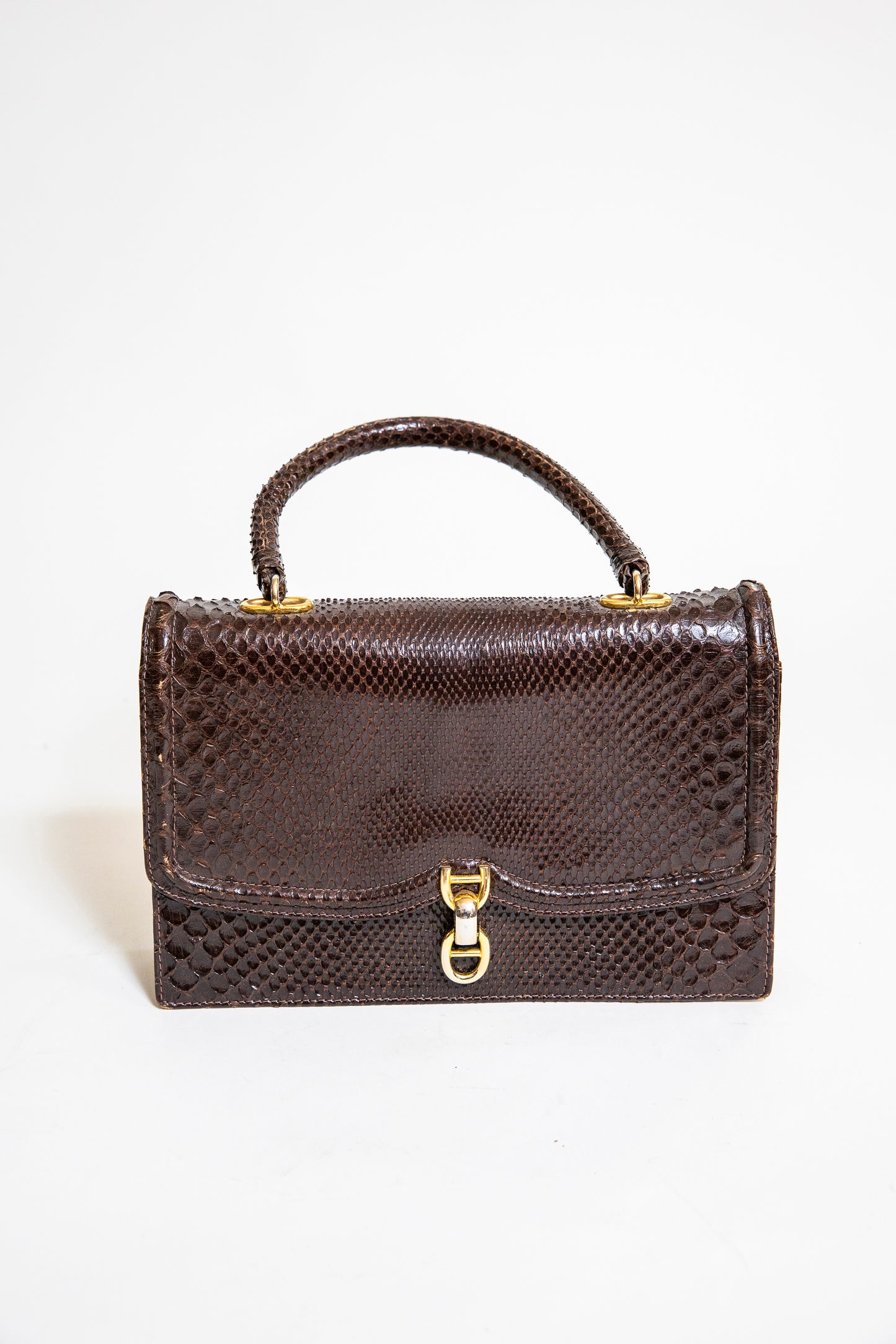 Vintage Brown Snake Purse