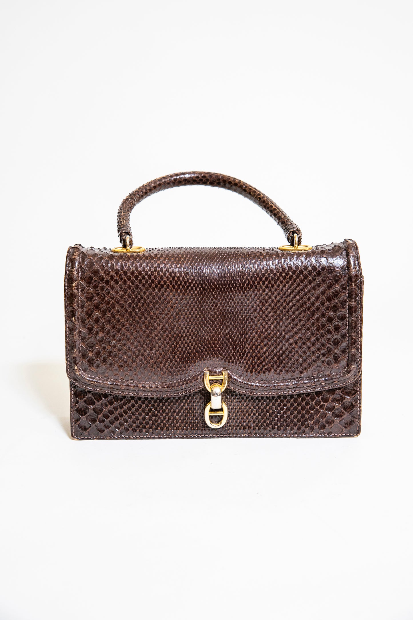 Vintage Brown Snake Purse