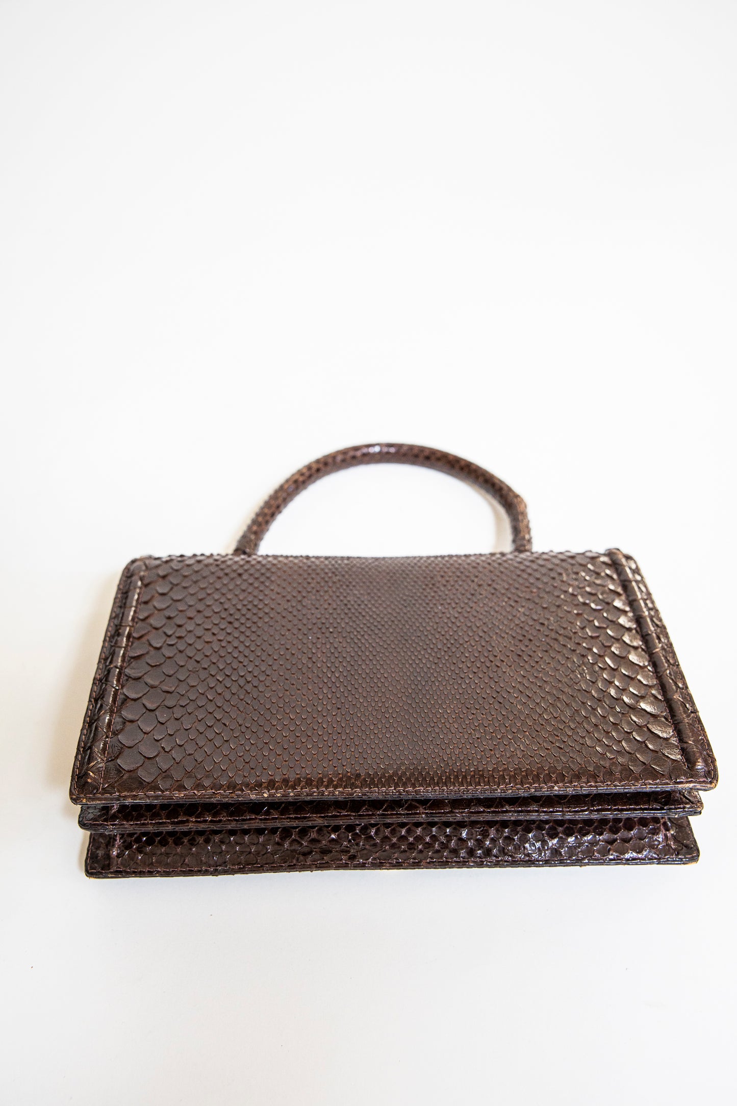 Vintage Brown Snake Purse