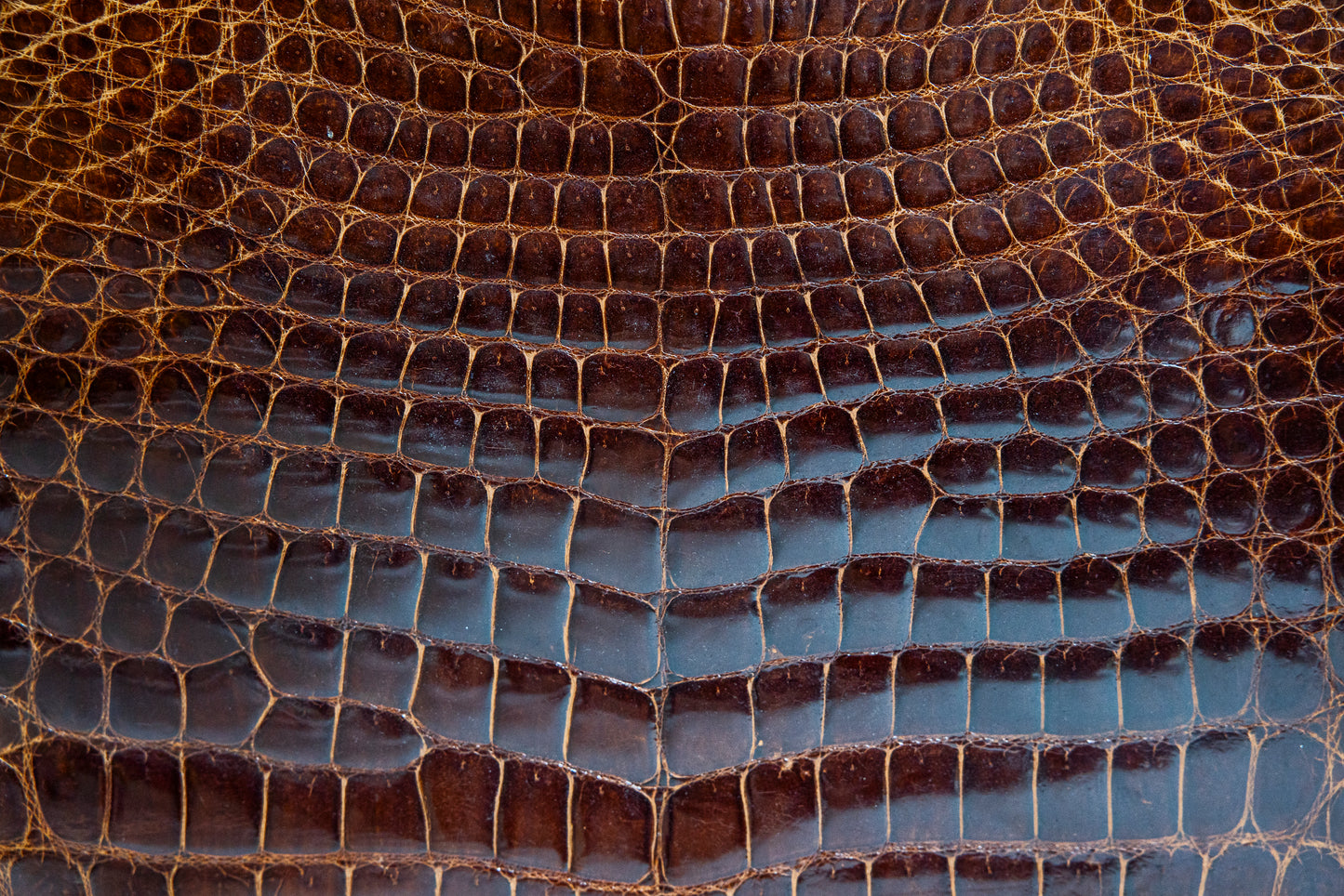 Vintage Large Brown Croc Leather Handbag