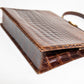 Vintage Large Brown Croc Leather Handbag