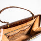 Vintage Large Brown Croc Leather Handbag