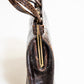 Vintage Brown Croc Leather Handbag