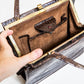 Vintage Brown Croc Leather Handbag