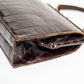 Vintage Brown Croc Leather Handbag