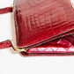 Vintage Red Crocodile Handbag
