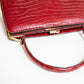 Vintage Red Crocodile Handbag