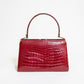 Vintage Red Crocodile Handbag