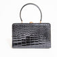 Vintage Black Crocodile Bag