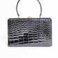 Vintage Black Crocodile Bag