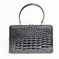 Vintage Black Crocodile Bag