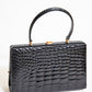 Vintage Black Crocodile Bag