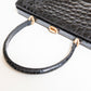 Vintage Black Crocodile Bag