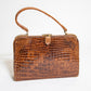 Vintage Brown Crocodile Bag