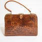 Vintage Brown Crocodile Bag