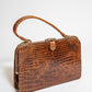 Vintage Brown Crocodile Bag