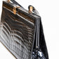 Vintage Black Croc Handbag
