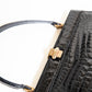Vintage Black Croc Handbag