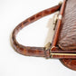 Vintage 1940's Brown Croc Handbag