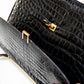 Vintage Black Crocodile Handbag